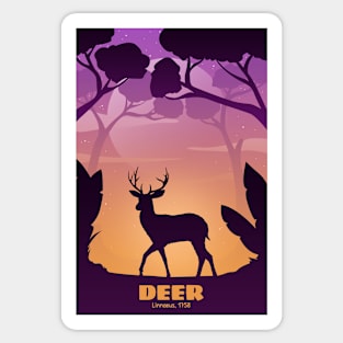 deer illustration Sticker